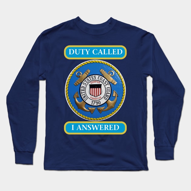 DutyCallsCoastGuard I Long Sleeve T-Shirt by Cavalrysword